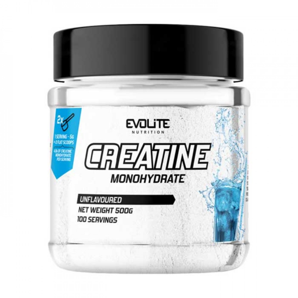 Creatine 100% Monohydrate 500gr Unflavoured - Evolite