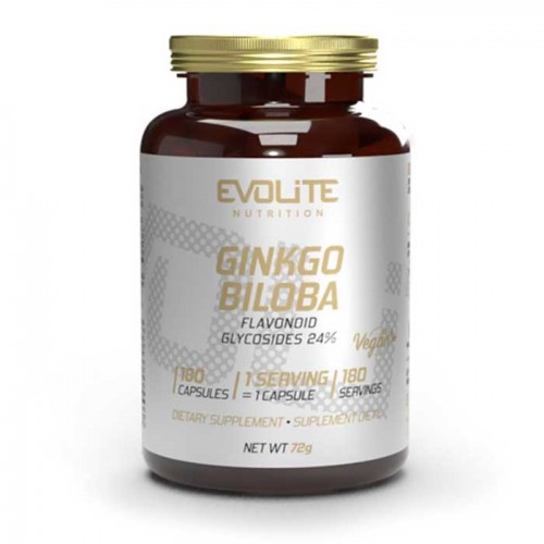 Ginkgo Biloba 60mg 180 caps - Evolite Nutrition Ginkgo Biloba 60mg 180 caps - Evolite Nutrition