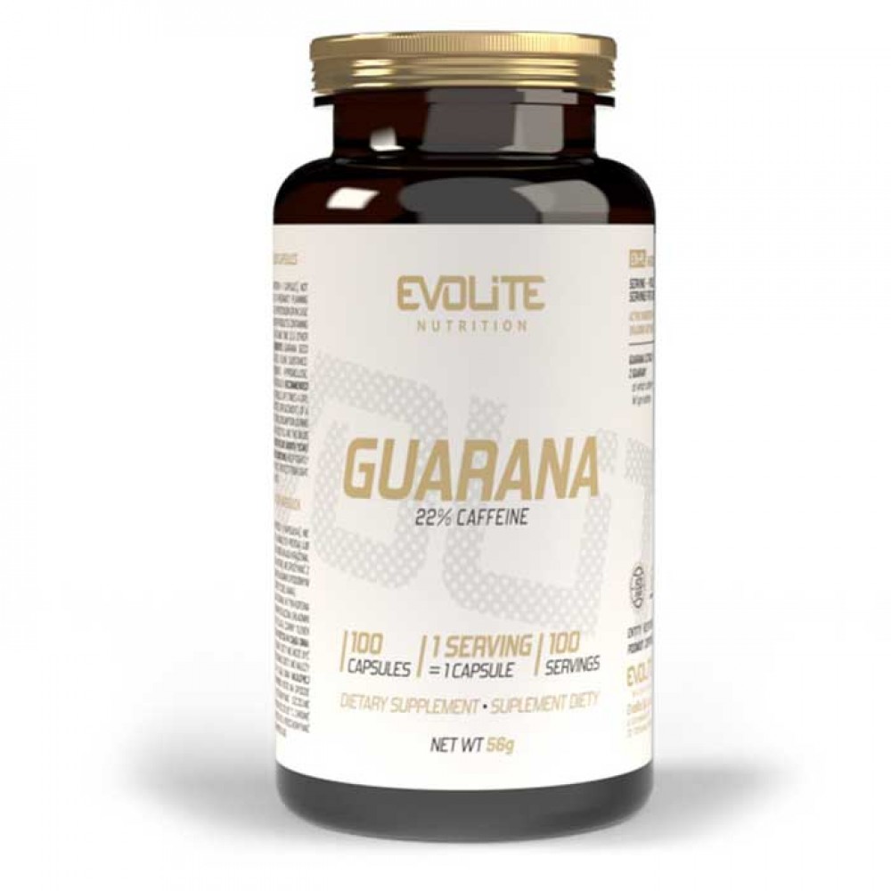 Guarana 22% caffeine 100 caps - Evolite Nutrition