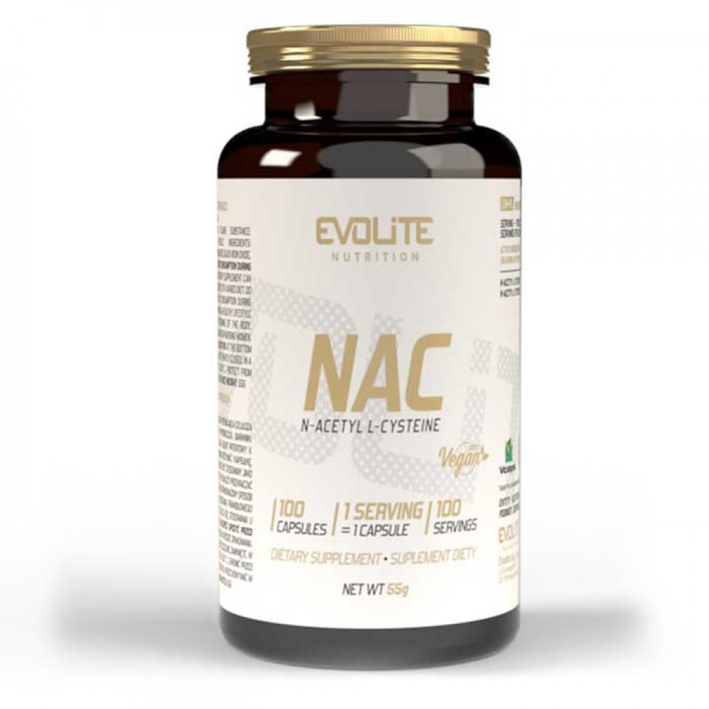 NAC N-Acetyl Cysteine 300mg 100 caps - Evolite