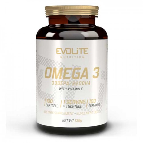 Omega 3 100 softgels - Evolite Nutrition Omega 3 100 softgels - Evolite Nutrition