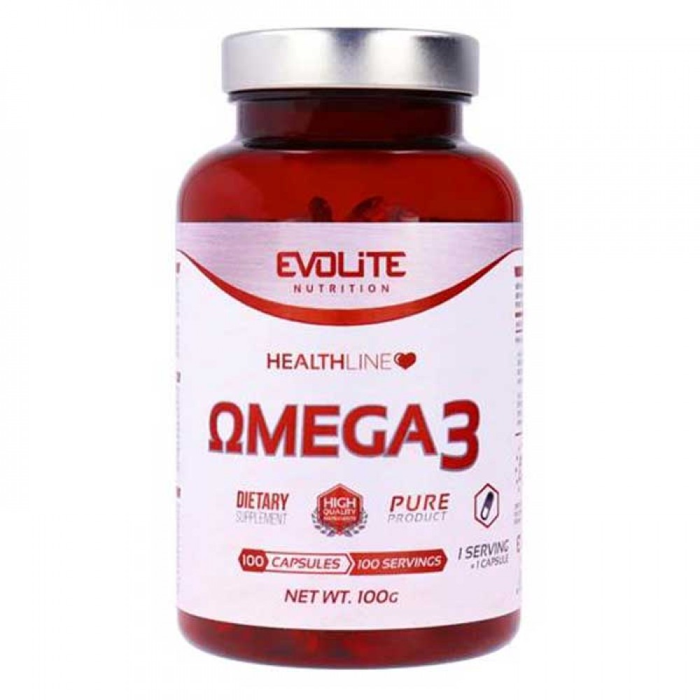 Omega 3 1000mg 100 κάψουλες - Evolite - Ωμέγα 3 Λιπαρά Οξέα
