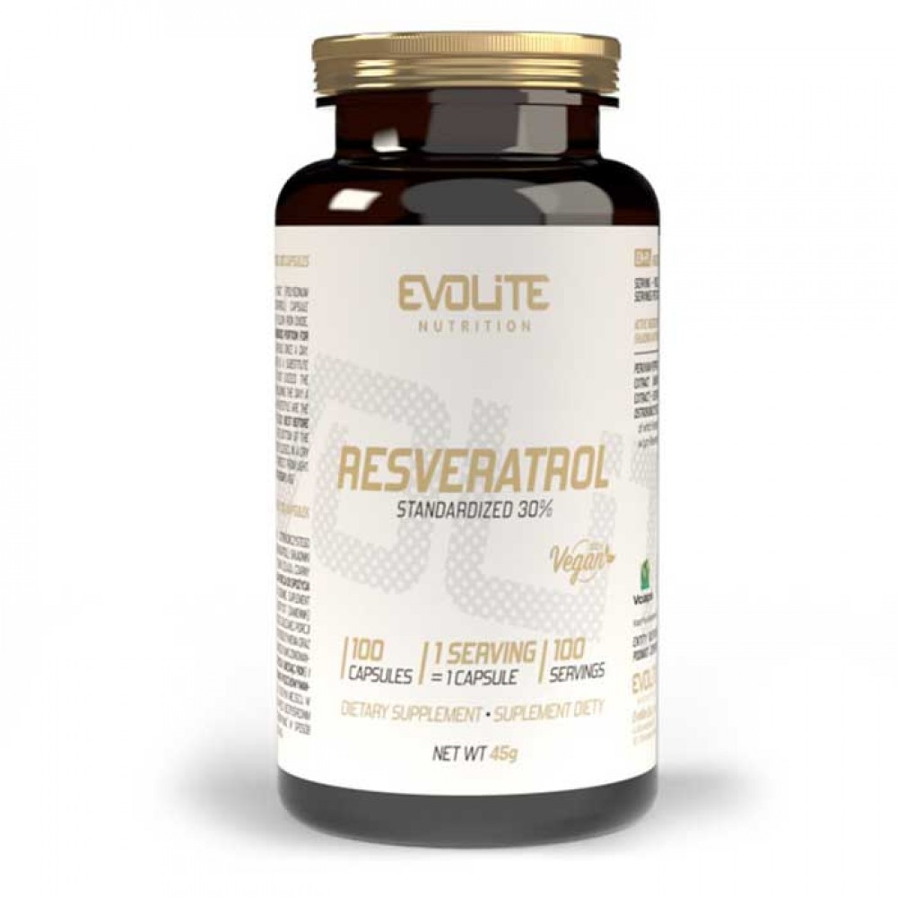 Resveratrol 200mg 100 κάψουλες - Evolite / Καρδιαγγειακή Υποστήριξη