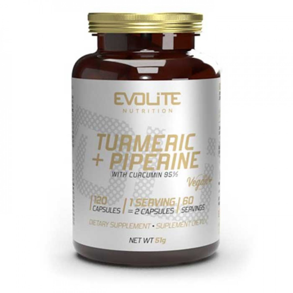 Turmeric + Piperine 120 caps - Evolite
