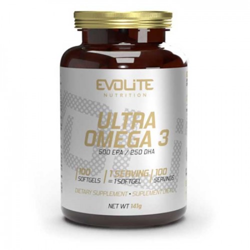 Ultra Omega 3 100 softgels - Evolite Nutrition Ultra Omega 3 100 softgels - Evolite Nutrition