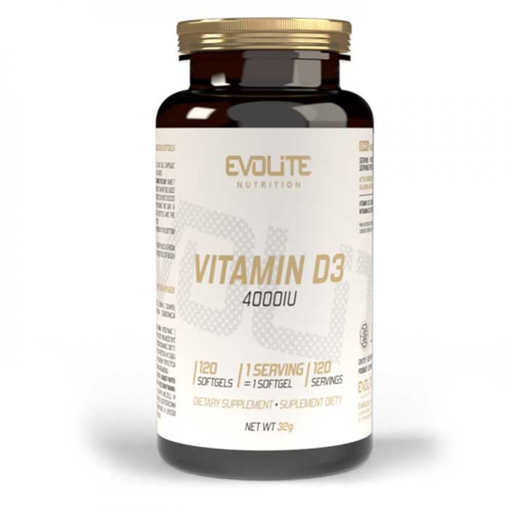 Vitamin D3 4000IU 120 softgels - Evolite Nutrition