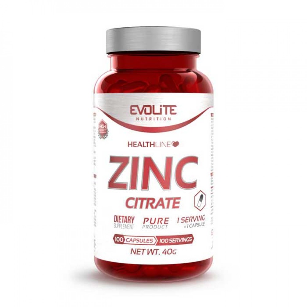 Zinc Citrate Pure 100 caps - Evolite Nutrition