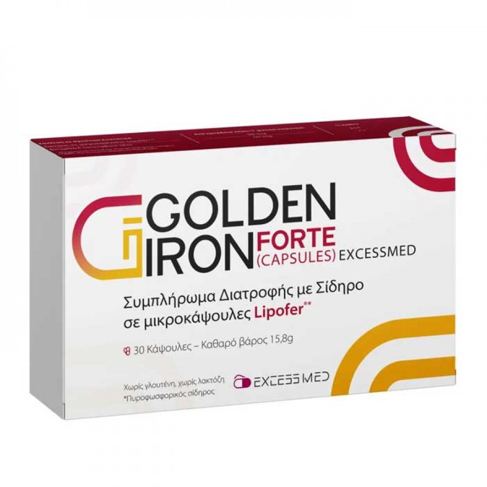 Golden Iron Forte 30 caps - Excess Med Golden Iron Forte 30 caps - Excess Med