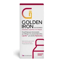 Golden Iron Kids Oral 120ml - Excess Med / Πόσιμος σίδηρος για παιδιά - φράουλα