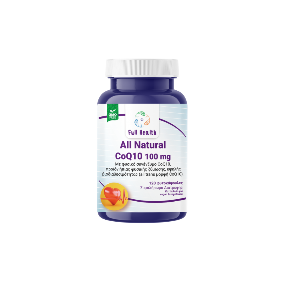 FULL HEALTH All Natural CoQ10 100 mg 120 Vcaps