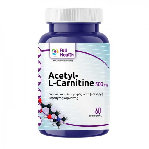 Acetyl L Carnitine 500Mg 60 caps - Full Health Acetyl L Carnitine 500Mg 60 caps - Full Health