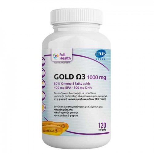 Gold Ω3 1000mg 120 softgels - Full Health / omega-3 Gold Ω3 1000mg 120 softgels - Full Health / omega-3