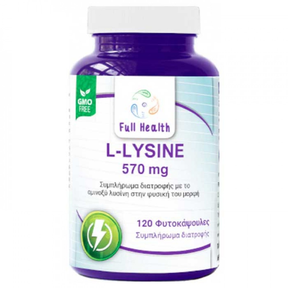 L-Lysine 570mg 120 vcaps - Full Health