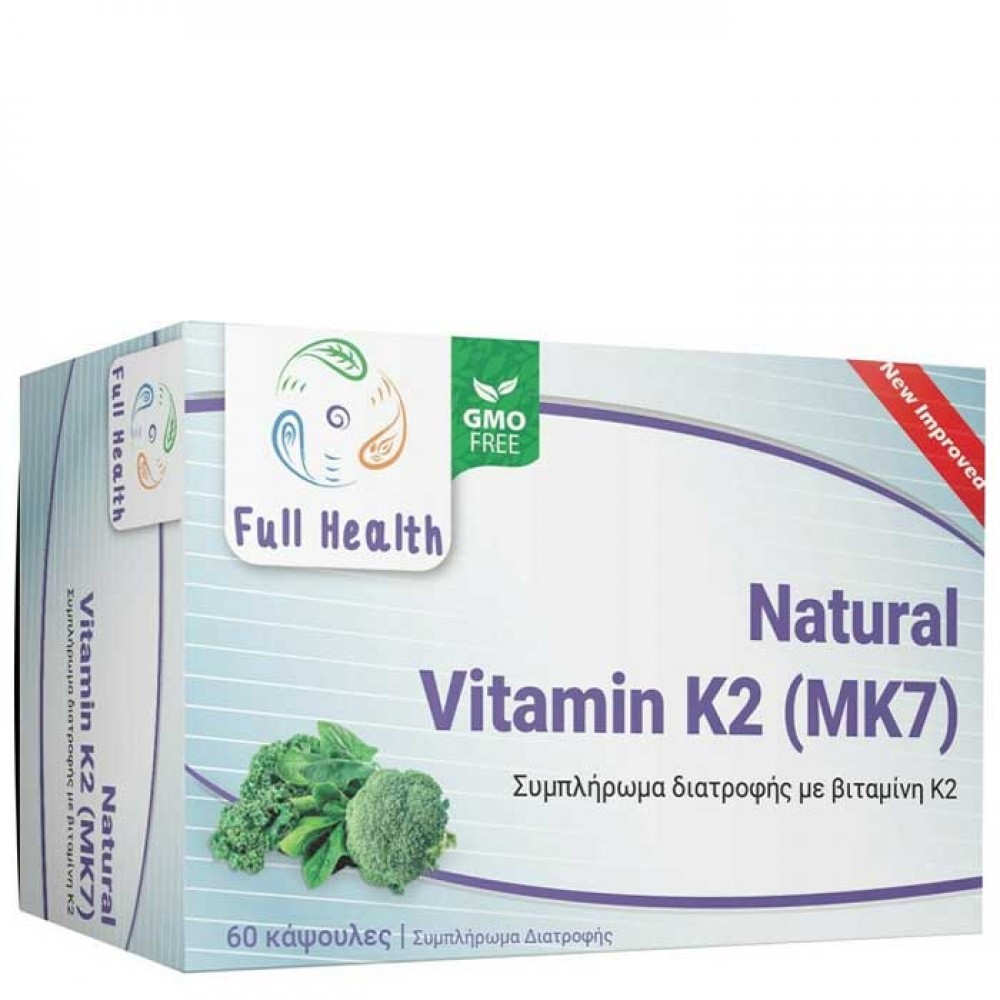 Natural Vitamin K2 MK7 60 vcaps - Full Health