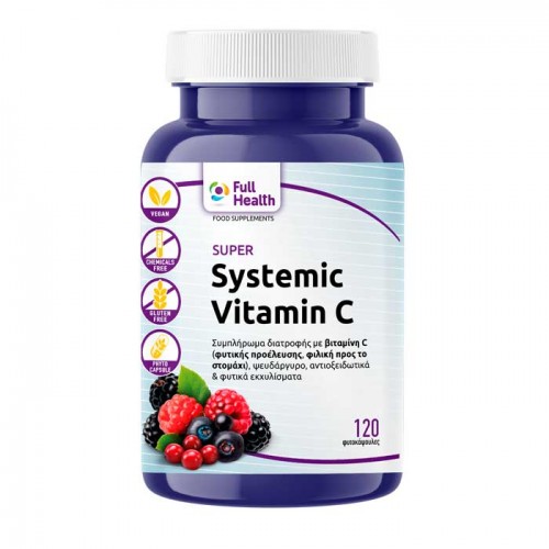 Super Systemic Vitamin C 120 vcaps - Full Health Super Systemic Vitamin C 120 vcaps - Full Health