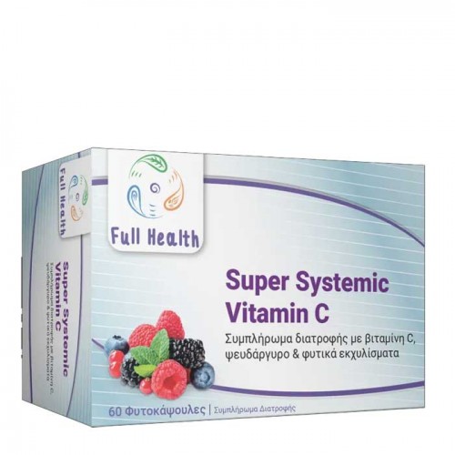 Super Systemic Vitamin C 60 vcaps - Full Health Super Systemic Vitamin C 60 vcaps - Full Health