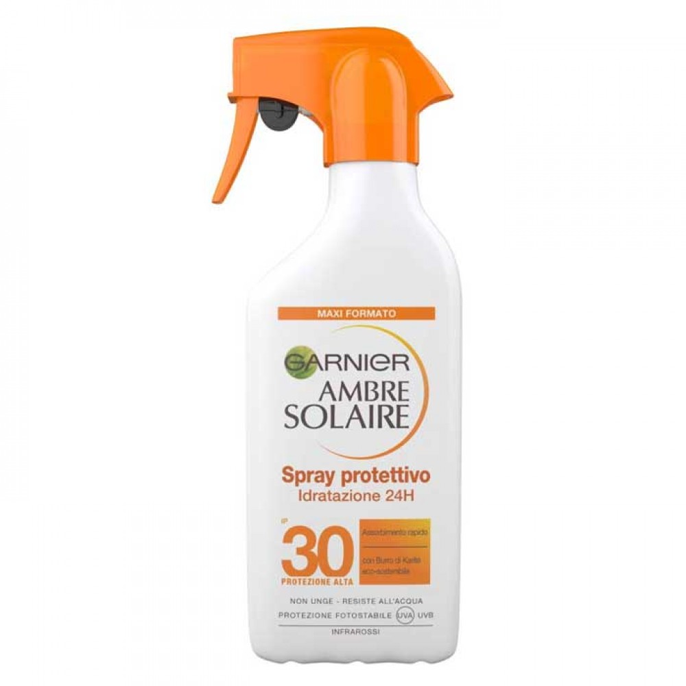 24H Hydration SPF 30 Protection Lotion 300ml - Garnier Ambre Solaire