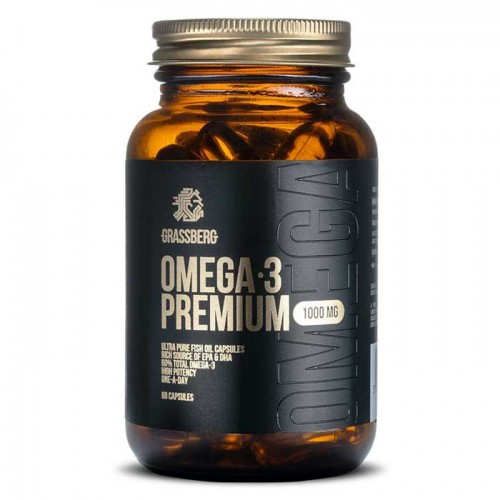 Omega 3 Premium 1000mg 60 caps - Grassberg Omega 3 Premium 1000mg 60 caps - Grassberg