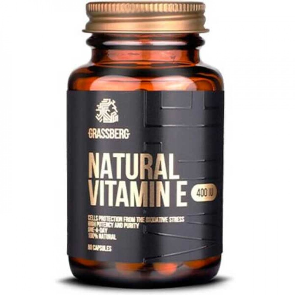 Vitamin E 400 IU Natural 60 caps - Grassberg