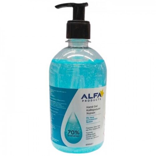 Hand Gel 70% alcohol 500ml - Alfa Products Hand Gel 70% alcohol 500ml - Alfa Products