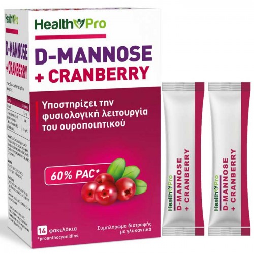 D-Mannose and Cranberry  14 sticks - Health Pro D-Mannose and Cranberry  14 sticks - Health Pro