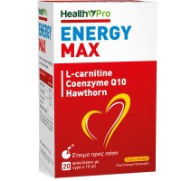 Energy Max 20 Φακελίσκοι με υγρό 15ml - Health Pro