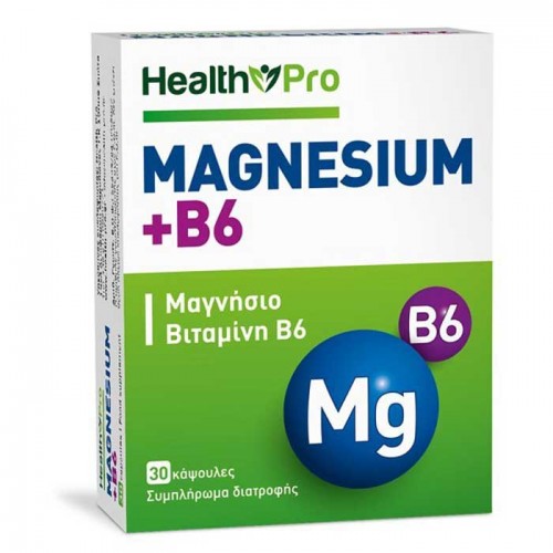 Magnesium + B6 30 caps - Health Pro Magnesium + B6 30 caps - Health Pro