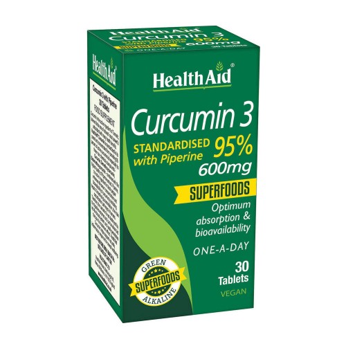 HEALTH AID CURCUMIN 3 600mg 30tabs