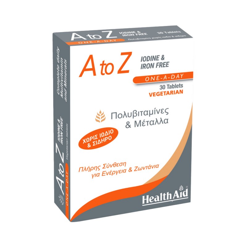 HELTH AID A TO Z IODINE & IRON FREE