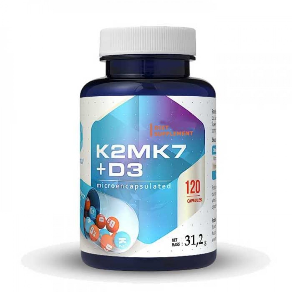 Vitamin K2MK7 + D3  120 caps - Hepatica
