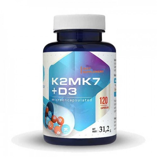 Vitamin K2MK7 + D3  120 caps - Hepatica Vitamin K2MK7 + D3  120 caps - Hepatica