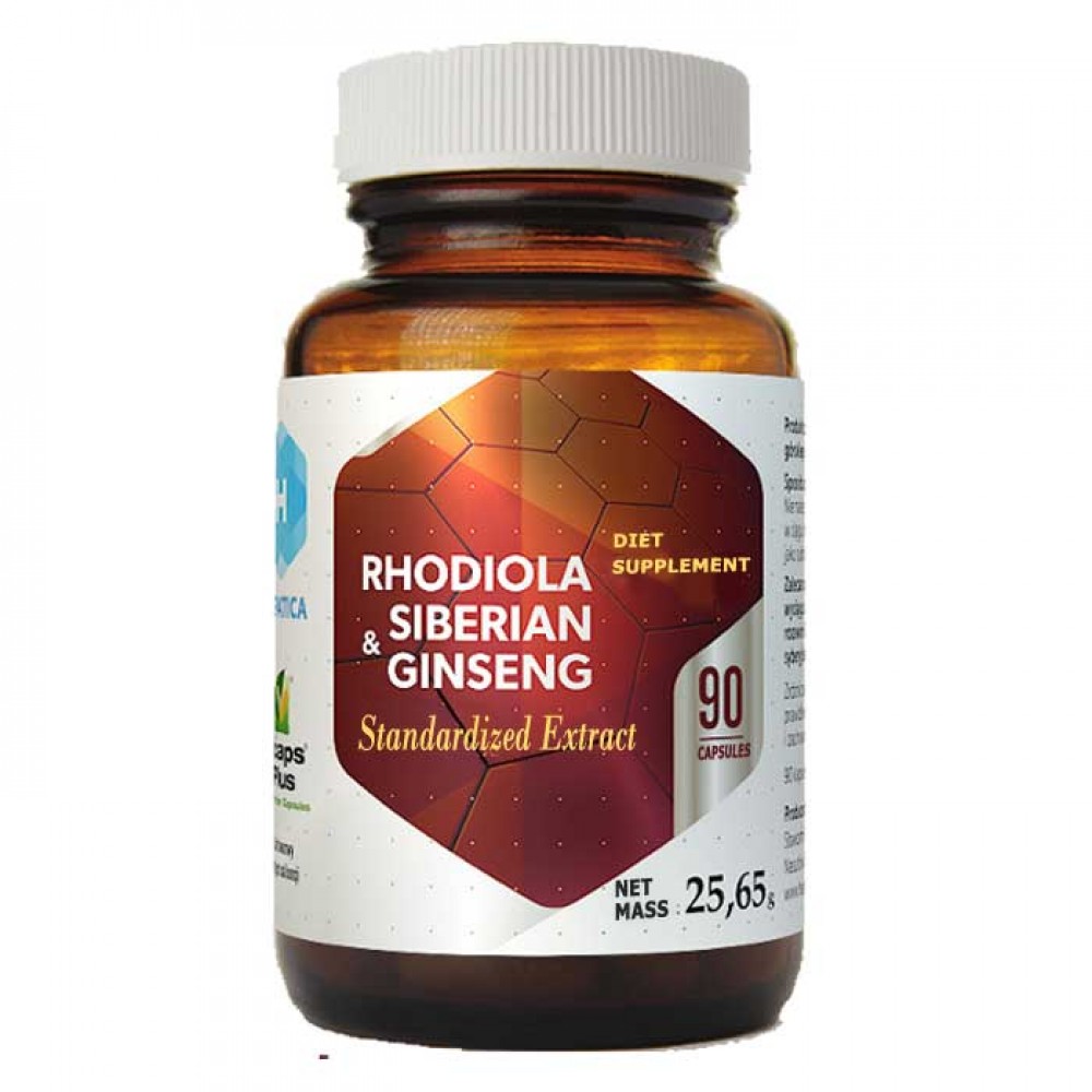 Rhodiola & Siberian Ginseng 90 caps - Hepatica