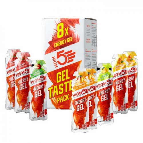 Energy Gel Taster Pack 8x40g Mixed Flavours - High5 Energy Gel Taster Pack 8x40g Mixed Flavours - High5