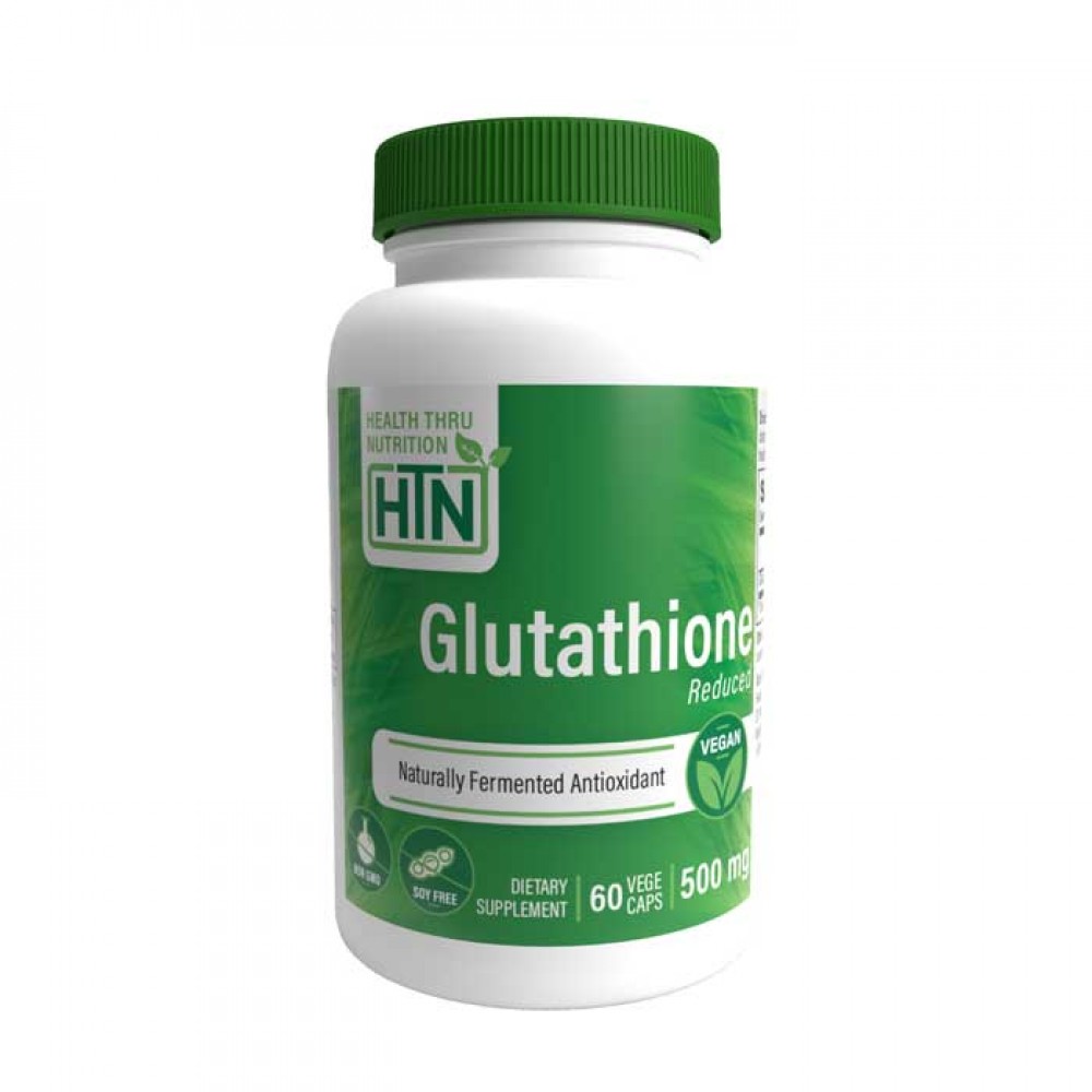 Glutathione Reduced 500mg 60 VegeCaps - Health Thru Nutrition