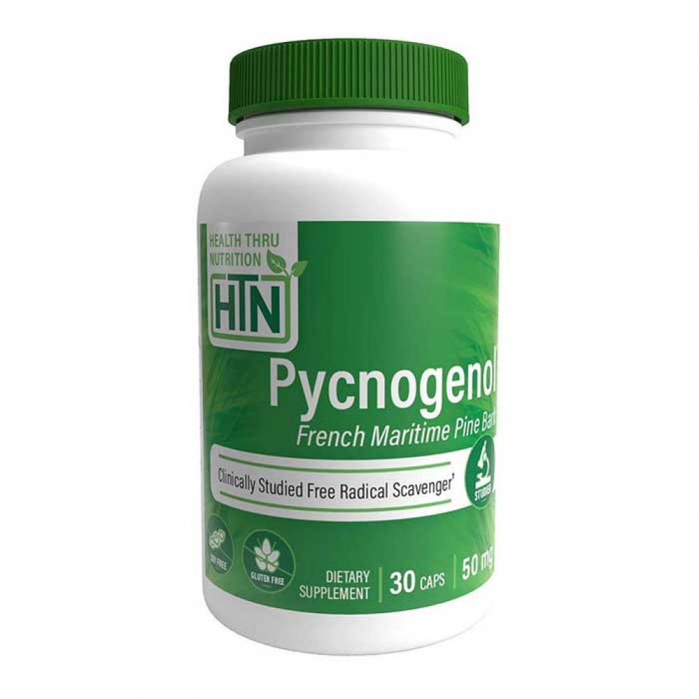 Pycnogenol 50mg 30 vcaps - Health Thru Nutrition / Πυκνογενόλη - Ισχυρό Αντιοξειδωτικό