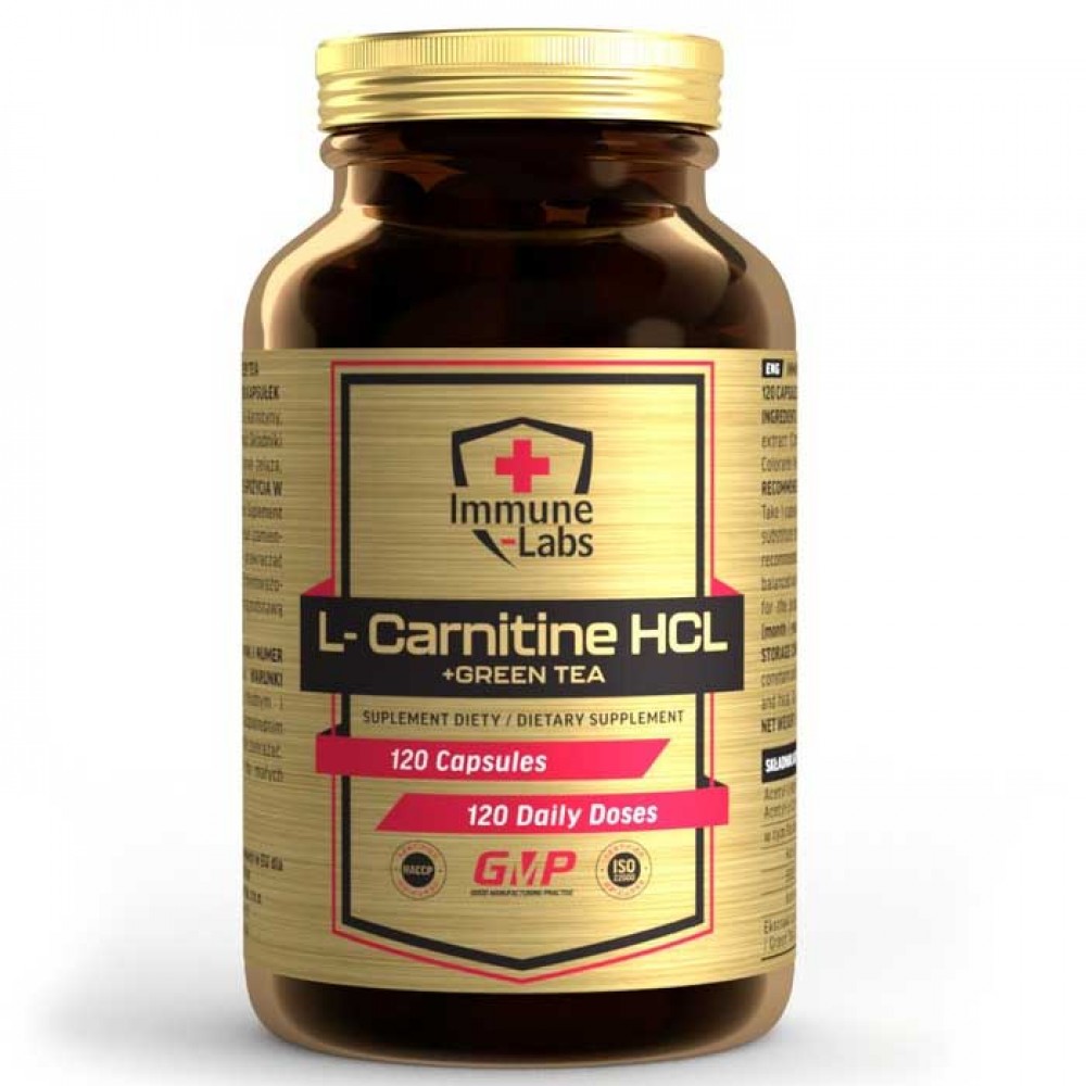 L-Carnitine HCL + Green Tea 120 caps - Immune-Labs L-Carnitine HCL + Green Tea 120 caps - Immune-Labs