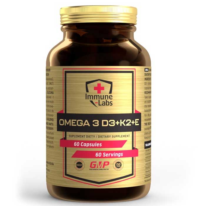 Omega 3 D3+K2+E 60 caps - Immune-Labs