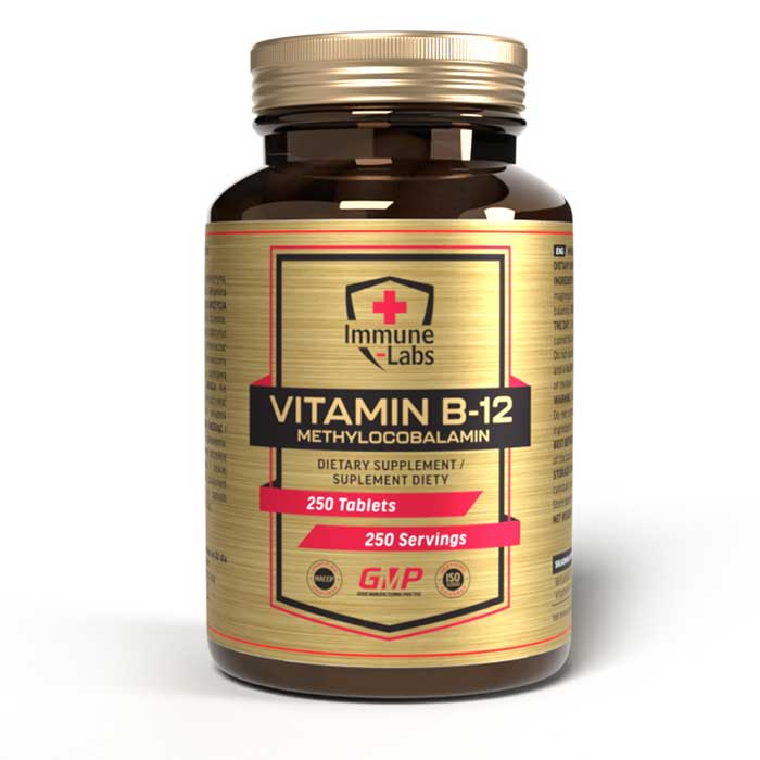 Vitamin B-12 Methylcobalamin 250 tabs - Immune-Labs