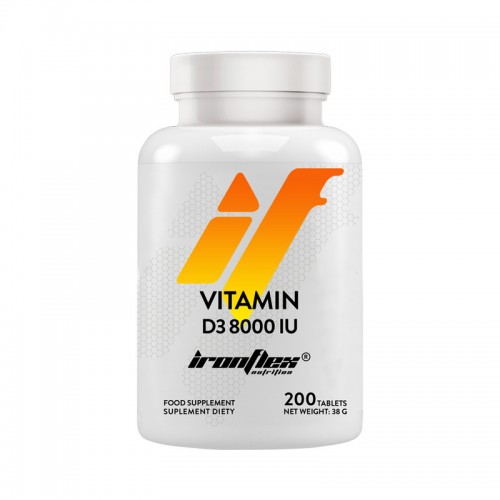 Vitamin D3 8000IU 200 tabs - IronFlex Nutrition