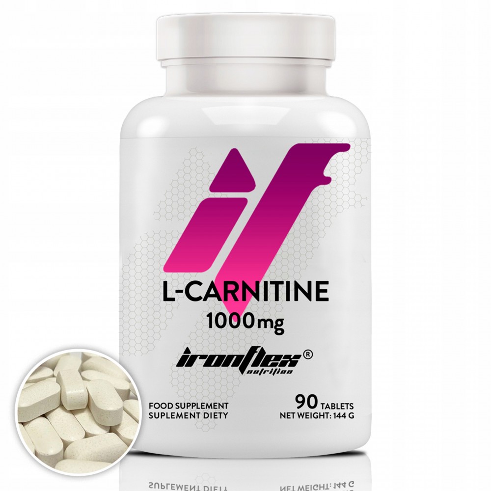 L-Carnitine 1000mg 90 tabs - IronFlex Nutrition
