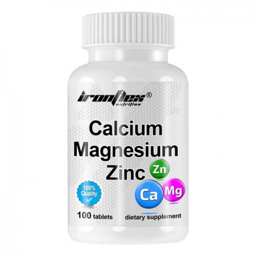 Calcium Magnezium Zinc 100 tabs - IronFlex Nutrition Calcium Magnezium Zinc 100 tabs - IronFlex Nutrition