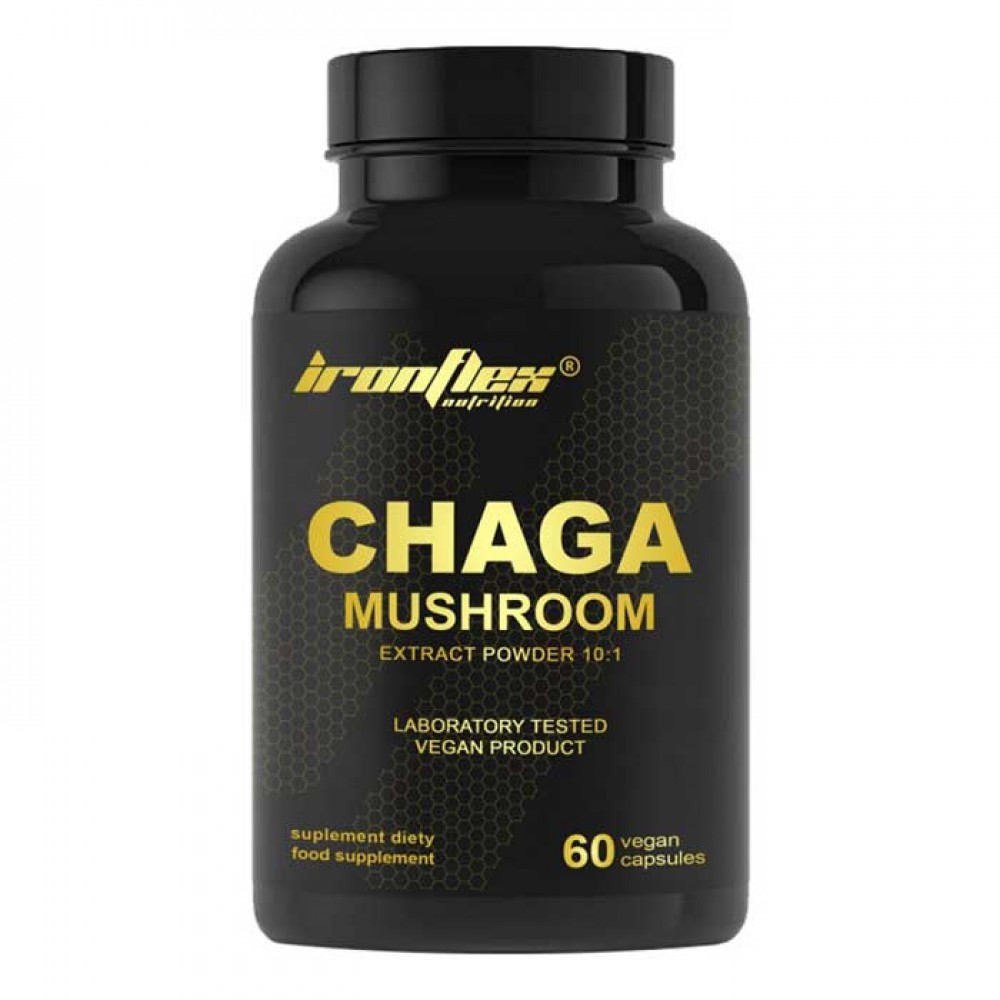 Chaga Mushroom 60 vcaps - IronFlex Nutrition