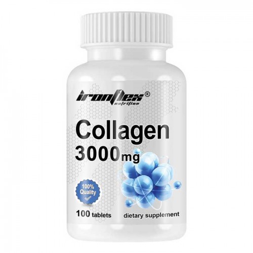 Collagen 3000mg 100 tabs - IronFlex Nutrition Collagen 3000mg 100 tabs - IronFlex Nutrition