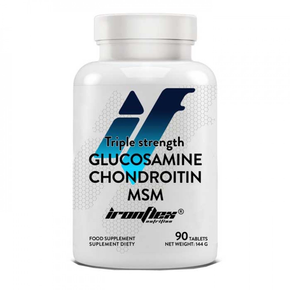 Glucosamine Chondroitin MSM Triple 90 tabs - IronFlex Nutrition Glucosamine Chondroitin MSM Triple 90 tabs - IronFlex Nutrition