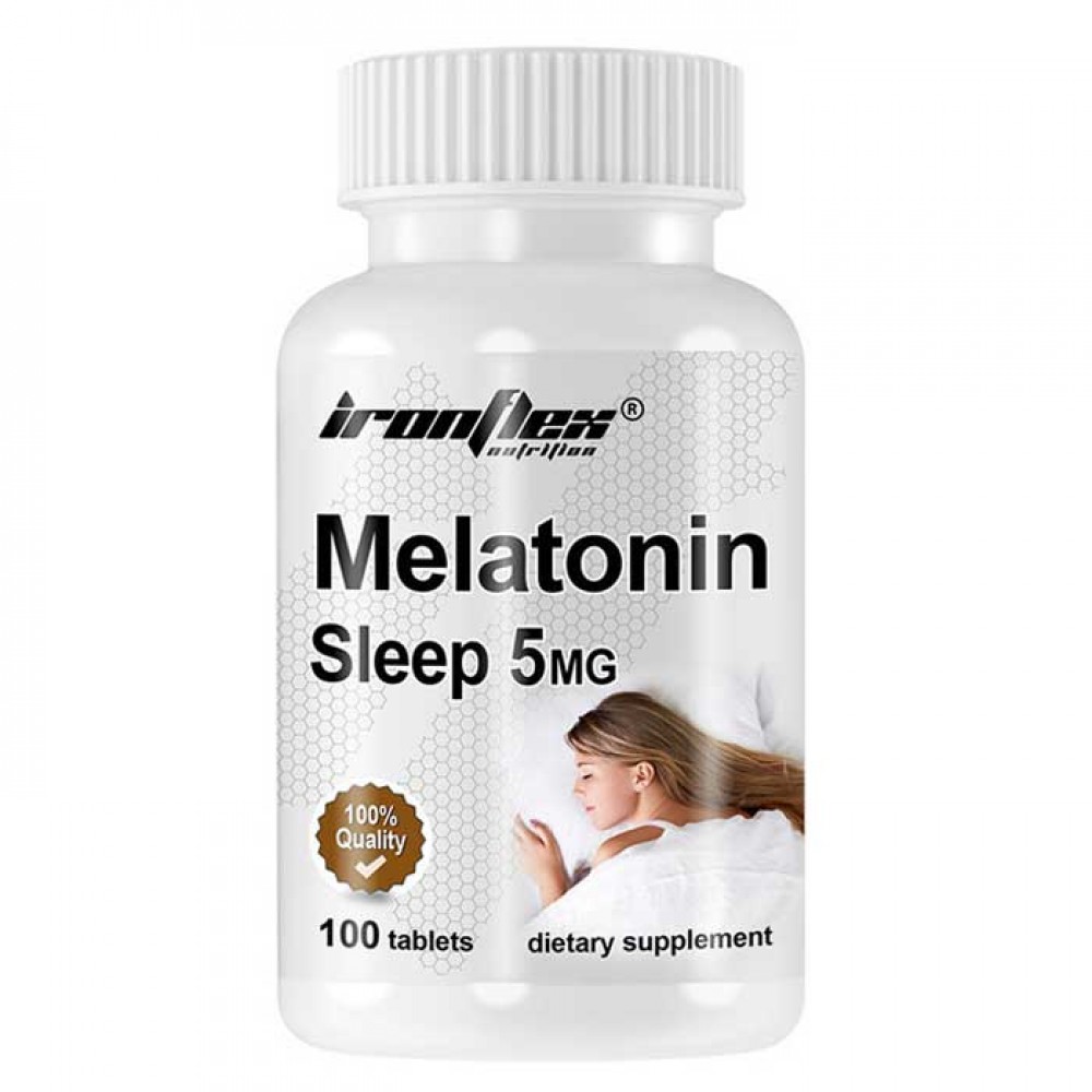 Melatonin 5mg 100 tabs - IronFlex Nutrition