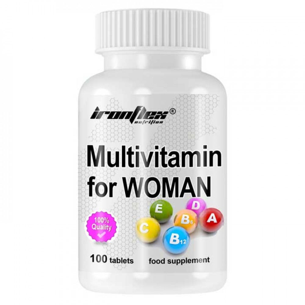 Multivitamin for Women 100 tabs - IronFlex Nutrition