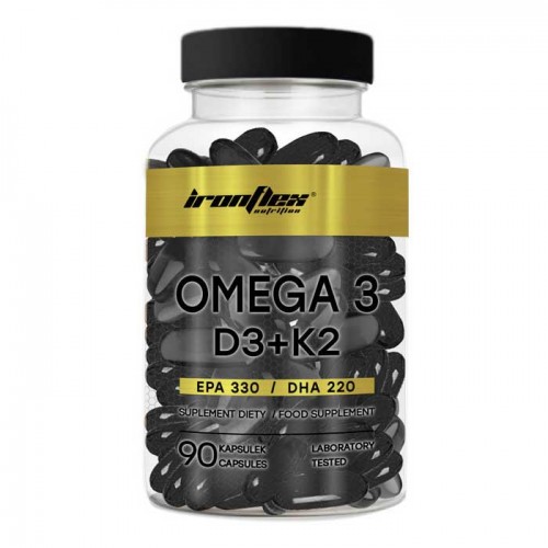 Omega 3 D3 + K2 90 caps - IronFlex Nutrition Omega 3 D3 + K2 90 caps - IronFlex Nutrition