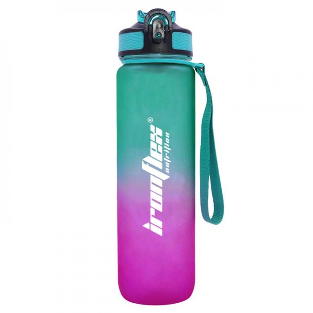 Water Bottle1000ml purple-green - IronFlex