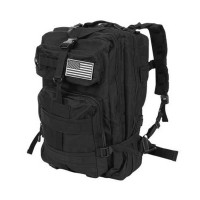Military Tactical Backpack Survival 38l black - IsoTrade 8919