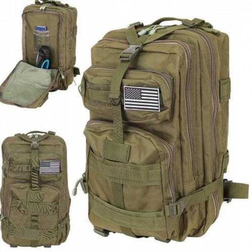 Military XL Tactical Backpack Κhaki 35l - IsoTrade 8920